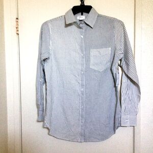 Japna Striped Button-Up Shirt